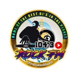 Logo of radio station 104.3 Rock FM