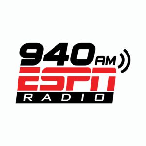 Logo of radio station KFIG 940 AM ESPN Fresno