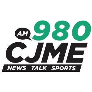 Logo of radio station CJME News Talk 980