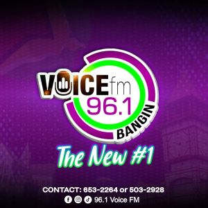 Logo of radio station 96.1 Voice FM