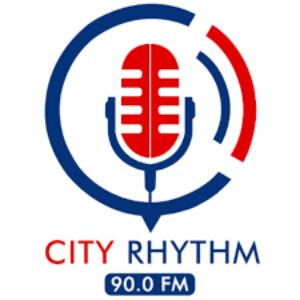 Logotipo de la emisora ​​de radio City Rhythm 90.0 FM