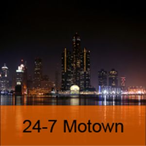 Logo of radio station 24/7 Motown