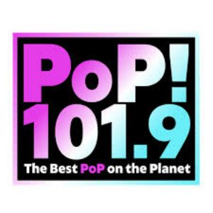 Logotipo de la emisora ​​de radio KUCD Pop 101.9 FM