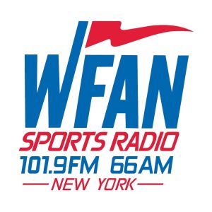 Logo of radio station WFAN Sports Radio 101.9 FM/66AM New York