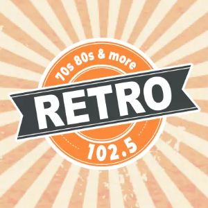 Logotipo de la emisora ​​de radio KTRR Retro 102.5 FM