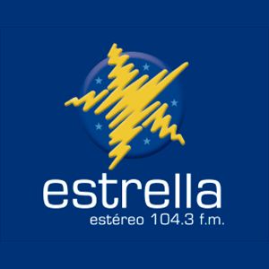 Logo of radio station Estrella Estéreo 104.3 FM