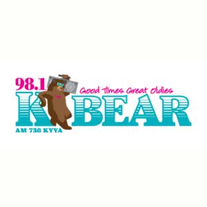 Logo of radio station KYYA 98.1 K-Bear