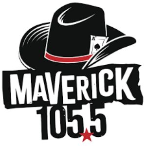 Logo de la station de radio KMOM 105.5 Maverick FM