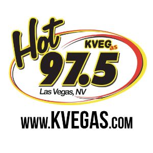 Logotipo de la emisora ​​de radio KVEG Hot 97.5 FM