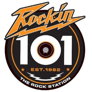 Logotipo de la emisora ​​de radio WHMH Rockin' 101