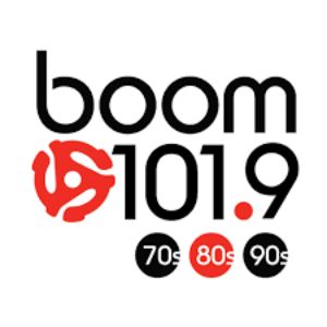 Logo of radio station CJSS Boom 101.9 FM