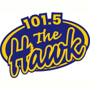 Logo of radio station CIGO 101.5 The Hawk