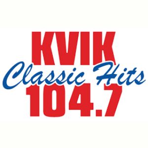 Logo of radio station KVIK 104.7 FM
