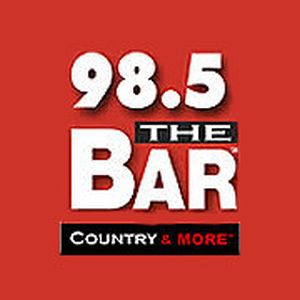 Logotipo de la emisora ​​de radio KWKJ 98.5 The Bar
