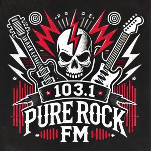 Logotipo de la emisora ​​de radio 103.1 Pure Rock FM