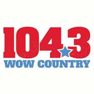 Logo of radio station KAWO WOW Country 104.3 FM