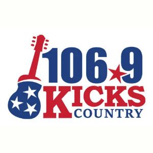Logo of radio station WKXD 106.9 Kicks Country