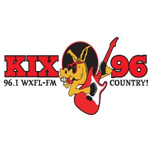 Logo de la station de radio WXFL KIX 96 Country