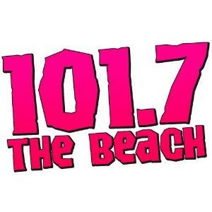 Logo de la station de radio KCDU 101.7 The Beach