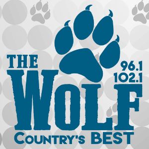 Logo de la station de radio KWFI 96.1 & 102.1 The Wolf