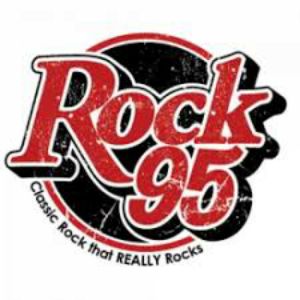 Logo of radio station KGFK Rock 95