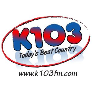 Logo of radio station K103, KEZS 102.9 FM