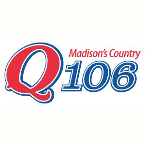 Logo of radio station Q106, WWQM 106.3 FM