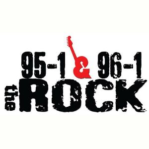 Logotipo de la emisora ​​de radio WTCX 95 & 96-1 The Rock