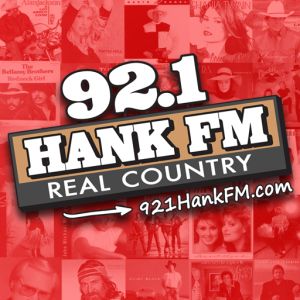 Logo of radio station 92.1 Hank FM
