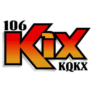 Logo de la station de radio 106 KIX, KQKX 106.7 FM