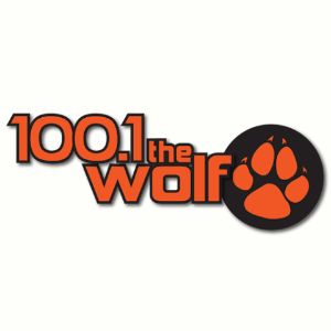 Logotipo de la emisora ​​de radio WVMD 100.1 The Wolf