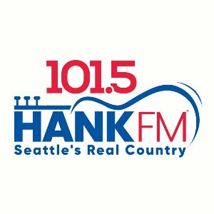Logotipo de la emisora ​​de radio KPLZ 101.5 HANK FM Seattle