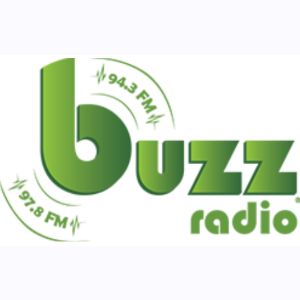 Logotipo de la emisora ​​de radio Buzz Radio 94.3 & 97.8 FM