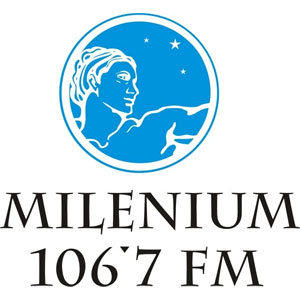Logo of radio station FM Milenium 106.7 FM