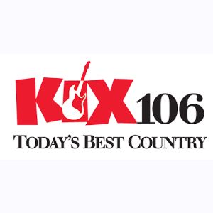 Logotipo de la emisora ​​de radio KIX 106 WGKX-FM