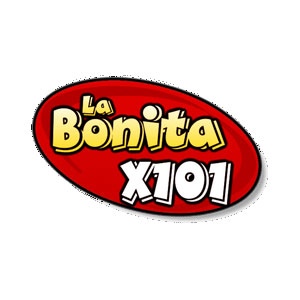 Logo of radio station La Bonita X101