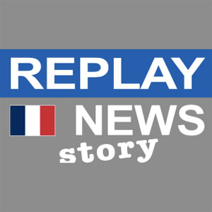 Logotipo de la emisora ​​de radio Replay News Français (Story)