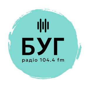 Logotipo de la emisora ​​de radio Радіо Буг (Radio Bug)