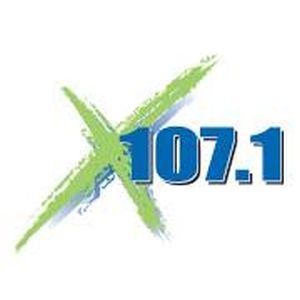 Logo of radio station X107.1 FM