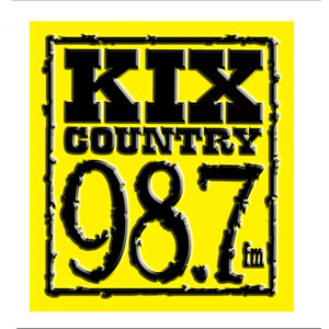 Logotipo de la emisora ​​de radio Kix Country 98.7