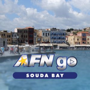 Logotipo de la emisora ​​de radio AFN Go Souda Bay