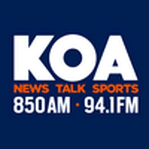 Logo of radio station KOA 850 AM & 94.1 FM