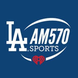 Logo of radio station KLAC AM 570 LA Sports