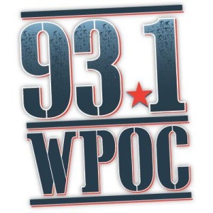 Logo of radio station 93.1 WPOC