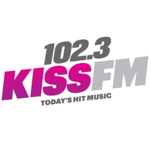 Logo of radio station 102.3 Kiss FM
